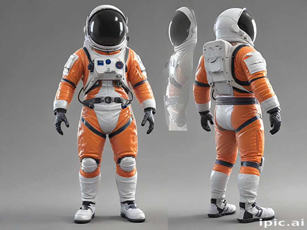 Futuristic Astronaut Suit Design Showcasing Advanced Space Exploration ...