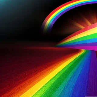 rainbow back round