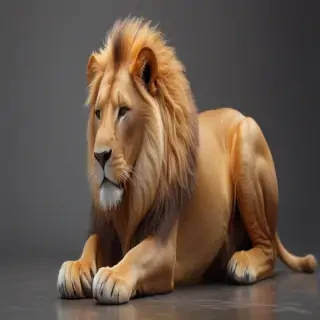 transparent lion