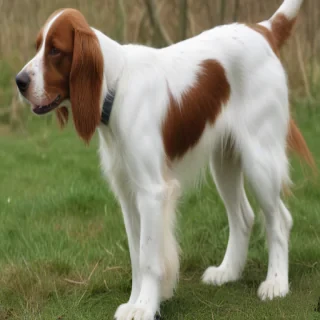 irish red and white setter