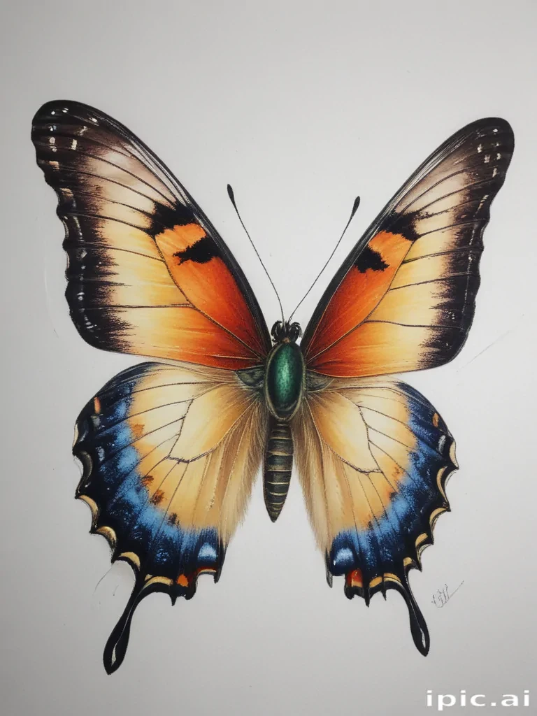 drawing of a butterfly