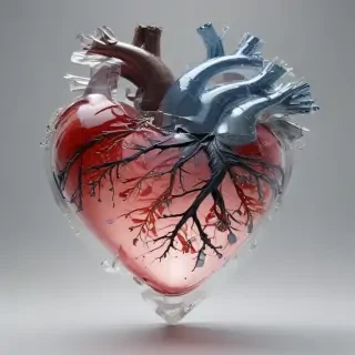 transparent broken heart
