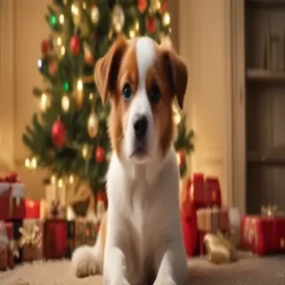 pictures of dogs christmas