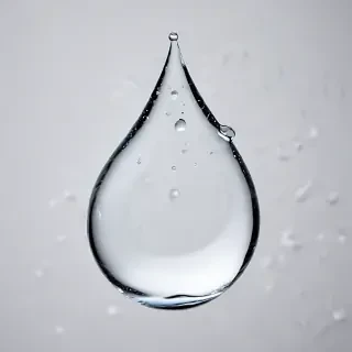 transparent water drop