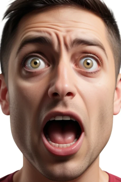 shocked face png