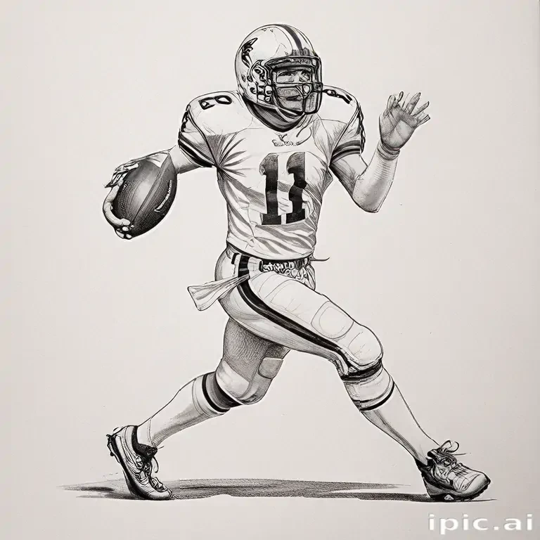 football drawing