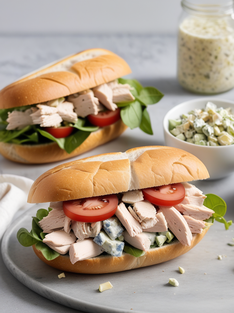 what goes with chicken salad sandwiches