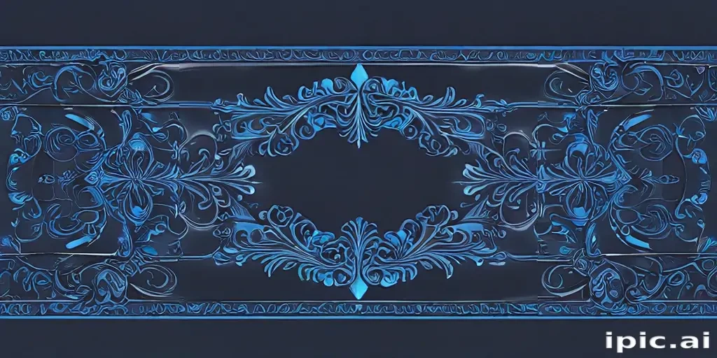 blue border design