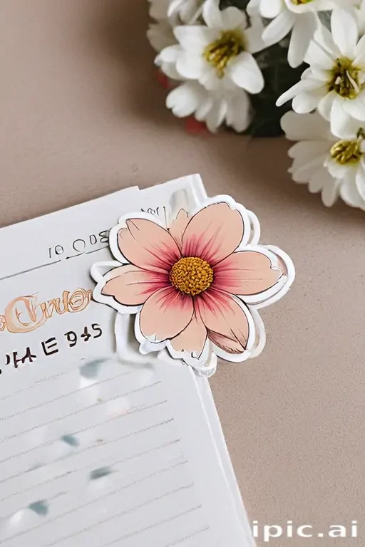 aesthetic flower stickers