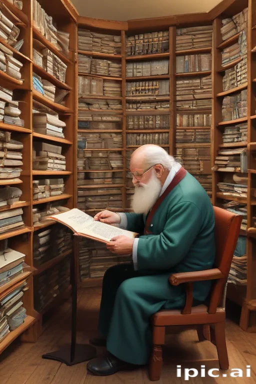 cartoon of reading