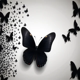 black butterfly background