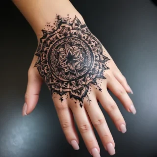 cute hand tattoos for black females