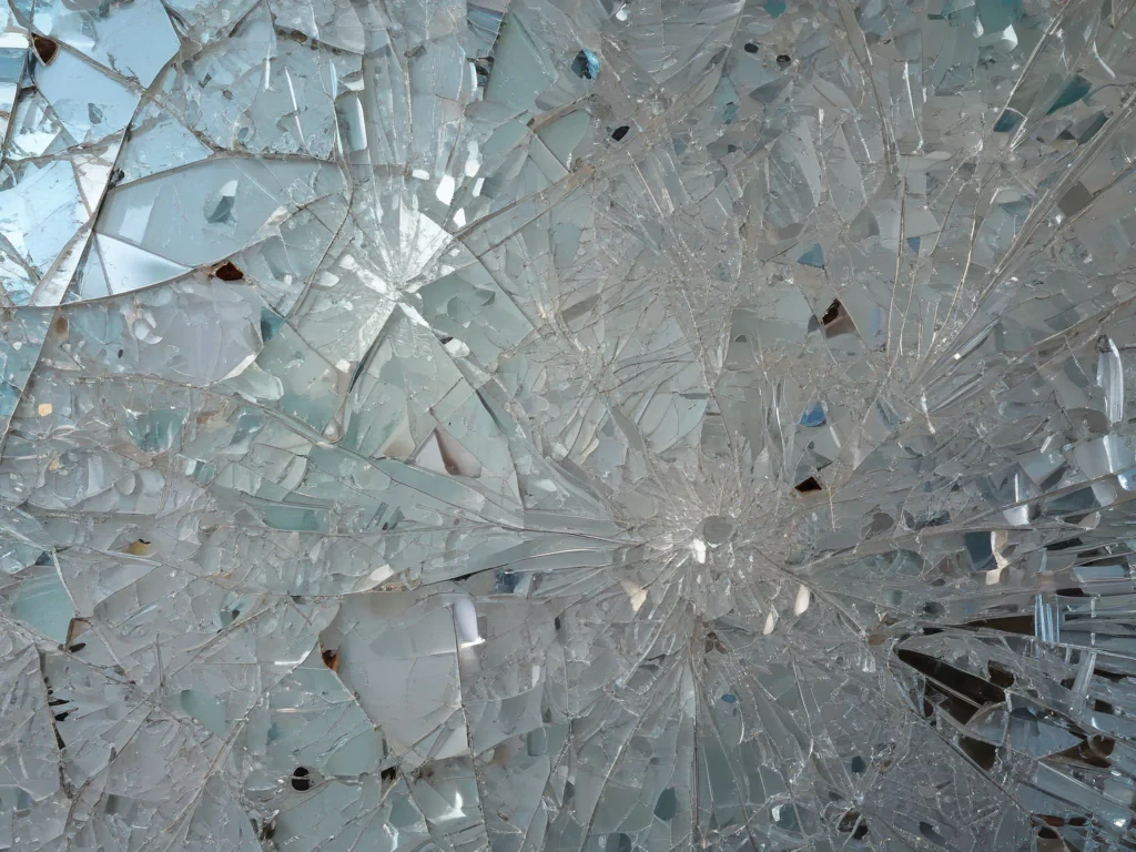 broken glass overlay