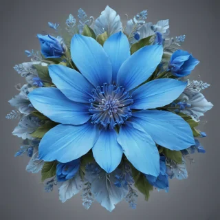 blue flower clip art