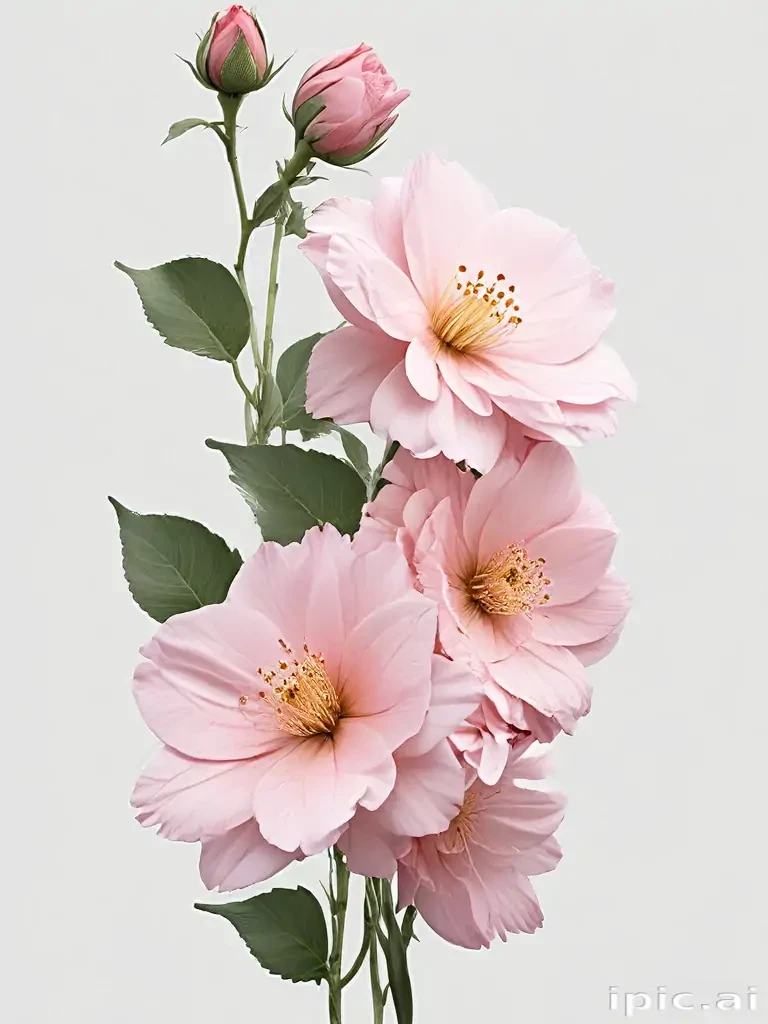 aesthetic flowers transparent background