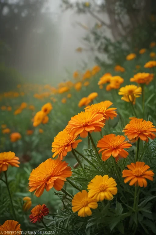 marigolds transparent
