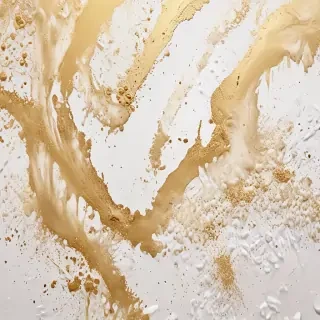 gold and white background