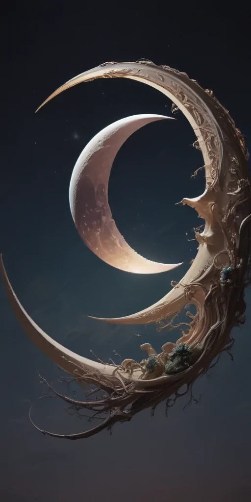 aesthetic crescent moon