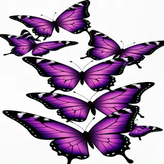 purple butterfly clipart
