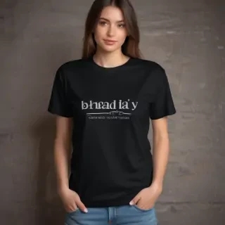 mockup tshirt black
