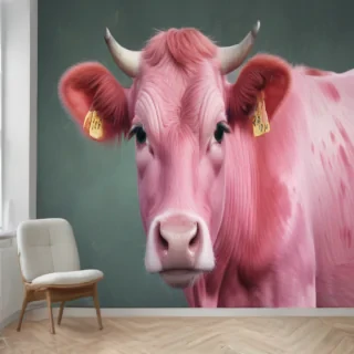 pink cow print wallpaper