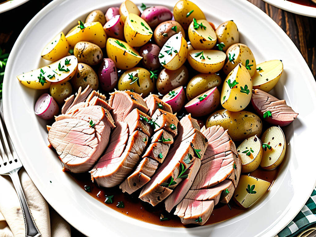 crockpot pork tenderloin with potatoes