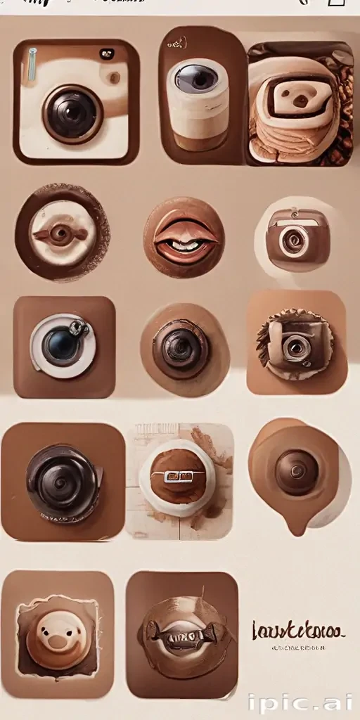 aesthetics brown instagram highlight icons