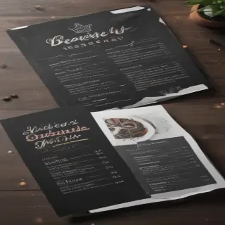 restaurant menu mockup free