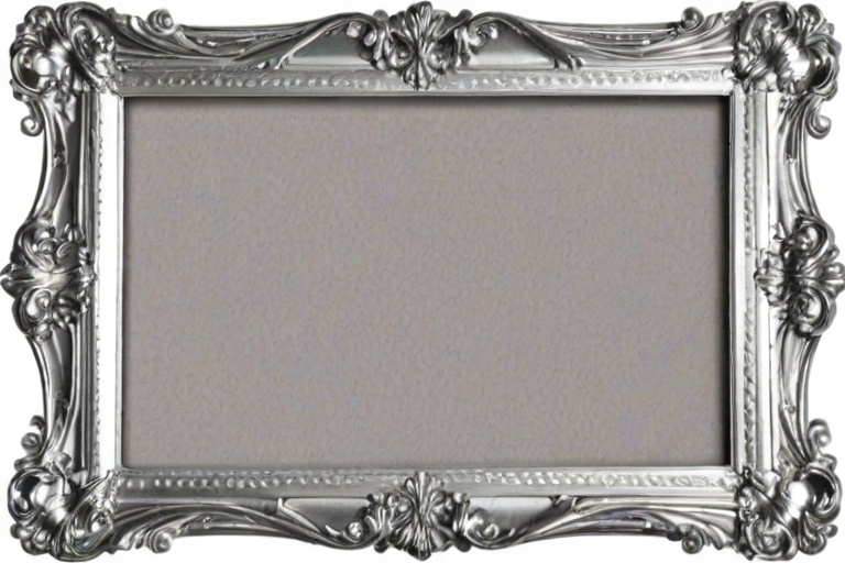 silver frame png