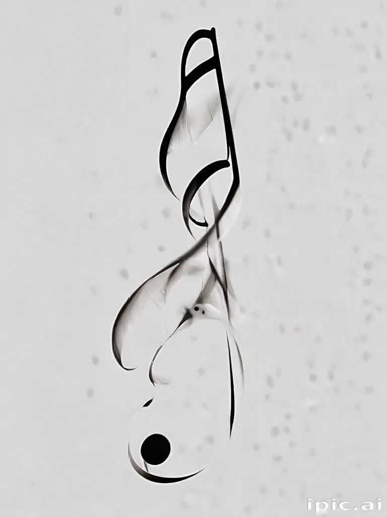transparent music note