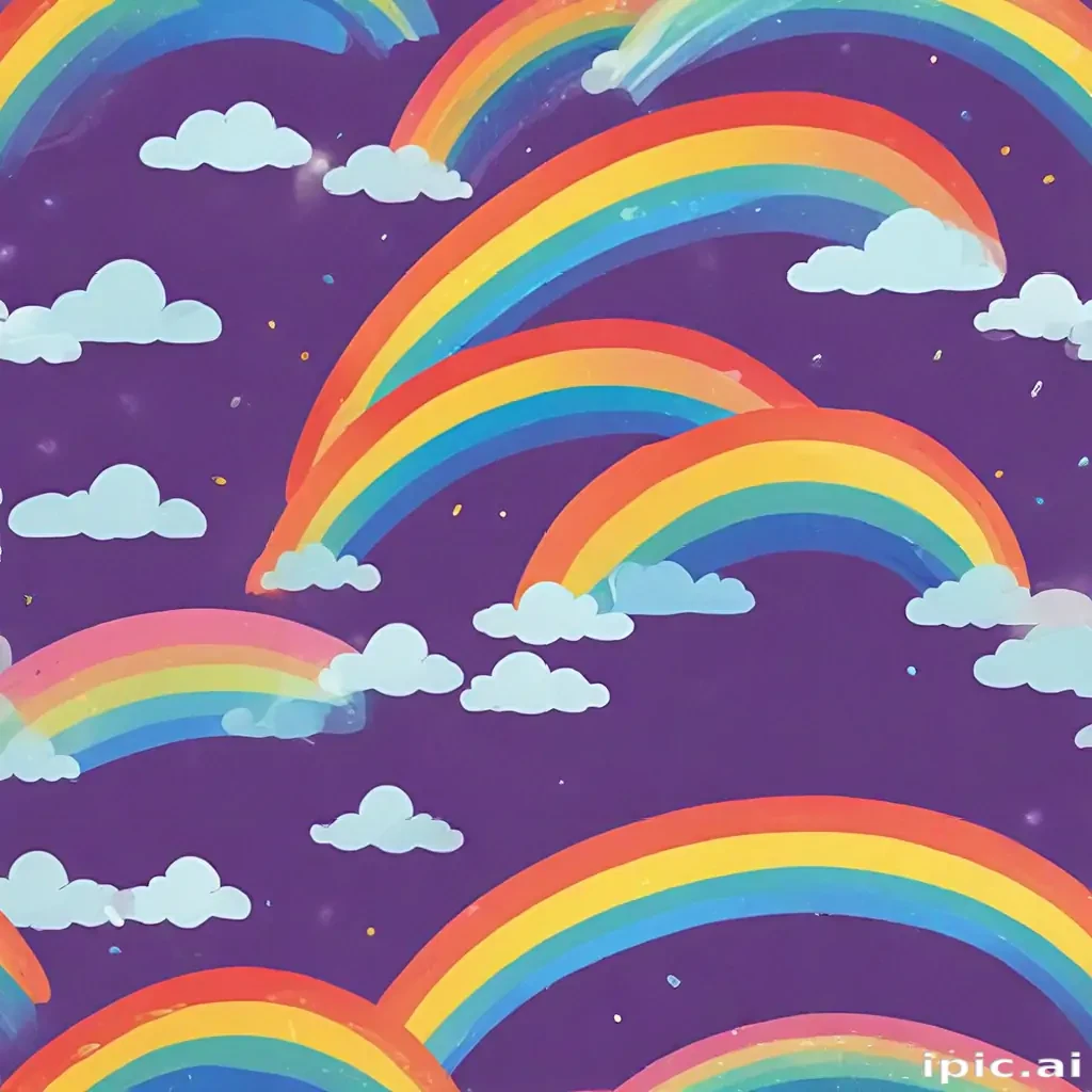 transparent background rainbow clipart
