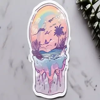 aesthetic transparent stickers