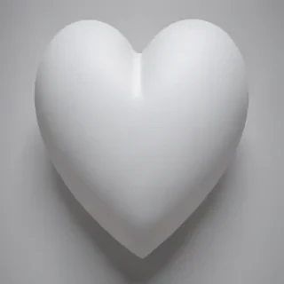 white heart