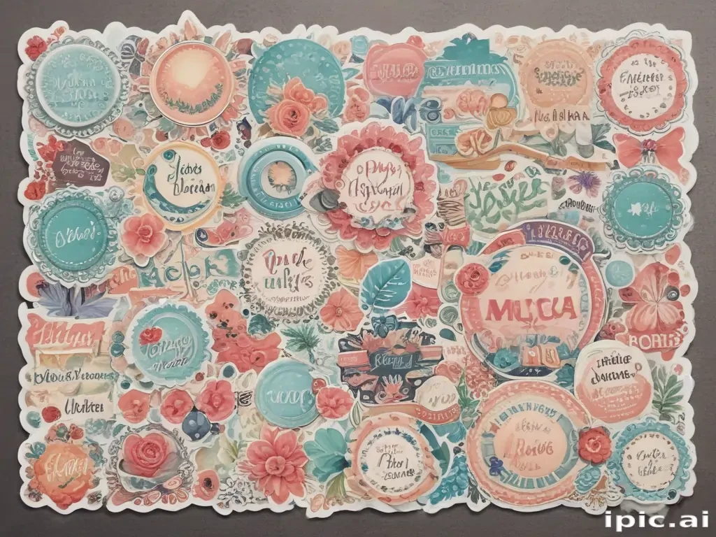 scrapbook stickers png