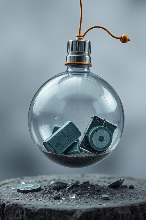 transparent bomb
