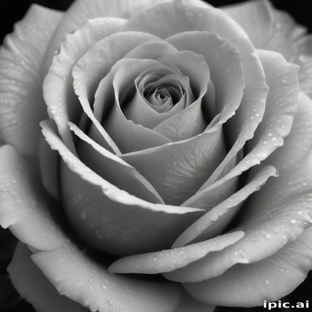 rose pictures in black and white