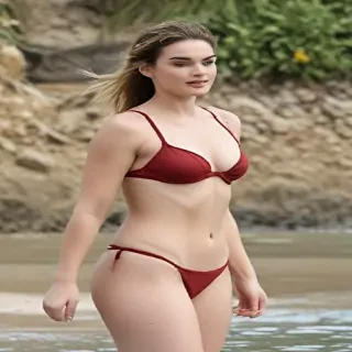 lily james bikini