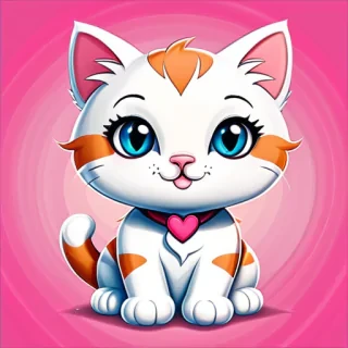 cute cat cartoon wallpaper