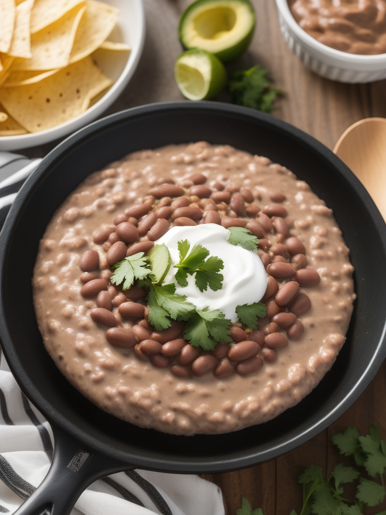 how to reheat refried beans