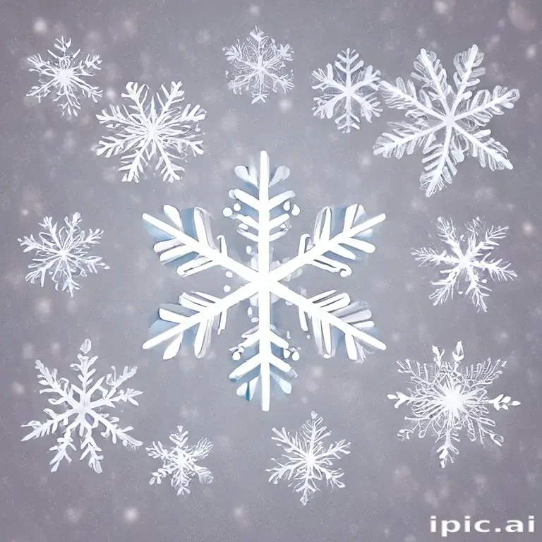 snowflakes clipart transparent background