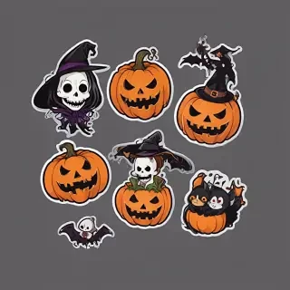 halloween stickers png
