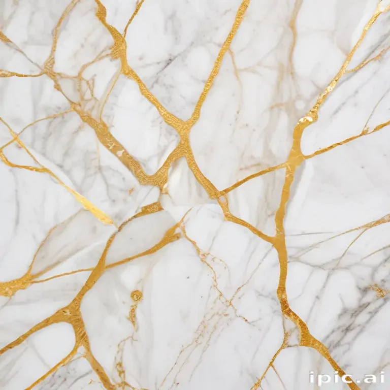 white and gold marble