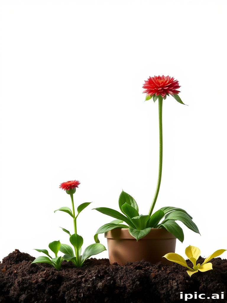 plants no background