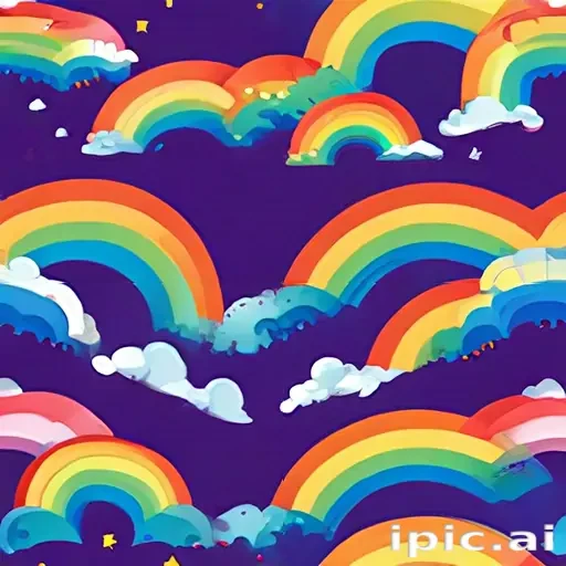transparent background rainbow clipart