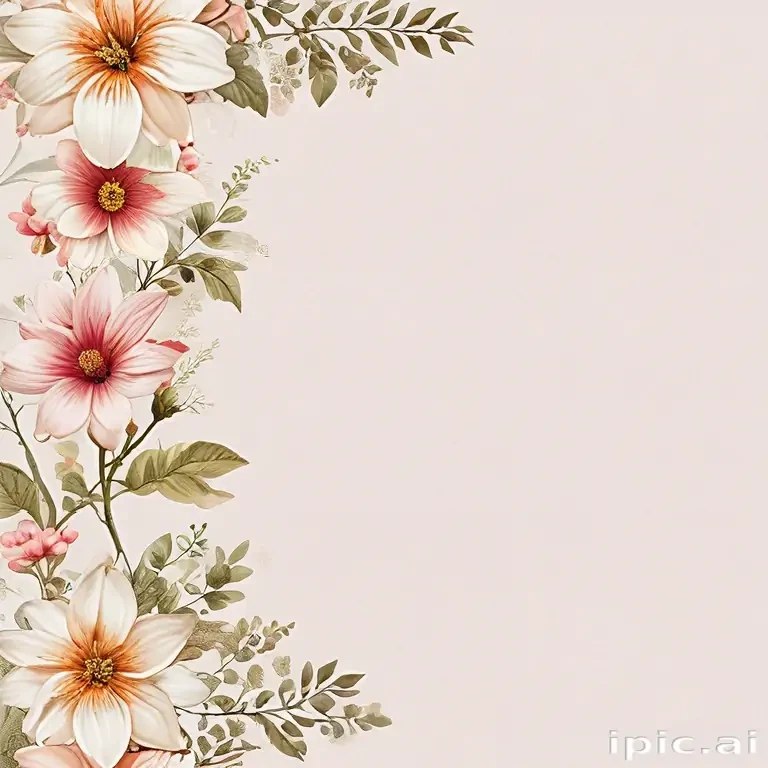 flower transparent border