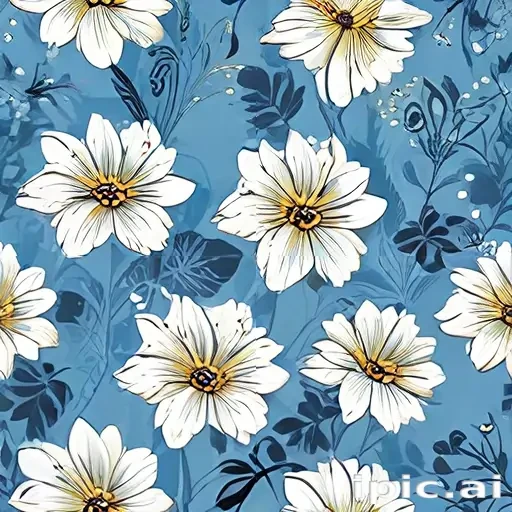 flower background blue