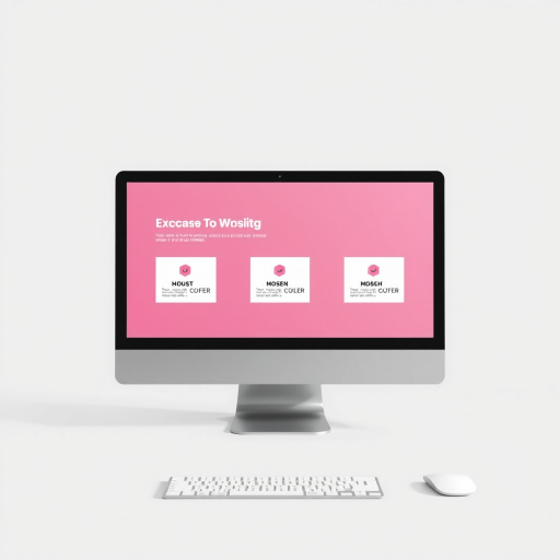 computer website mockup