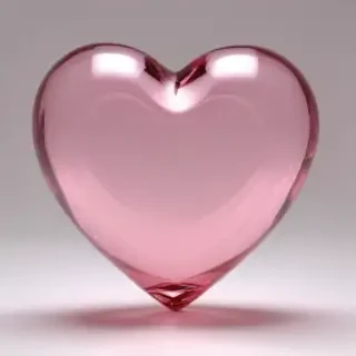 pink heart transparent