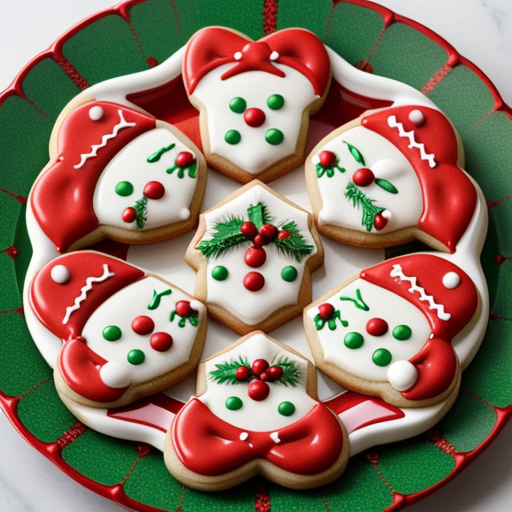 christmas cookies on a plate