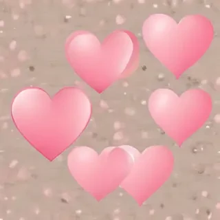 pink hearts clipart